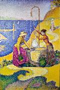 Paul Signac Women at the Well oil